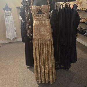 Gold Goddess Maxi Dress